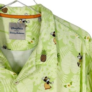 DISNEY PARKS  by TOMMY BAHAMA Men's XXXL Green Short Sleeve Mini/Mickey Mouse